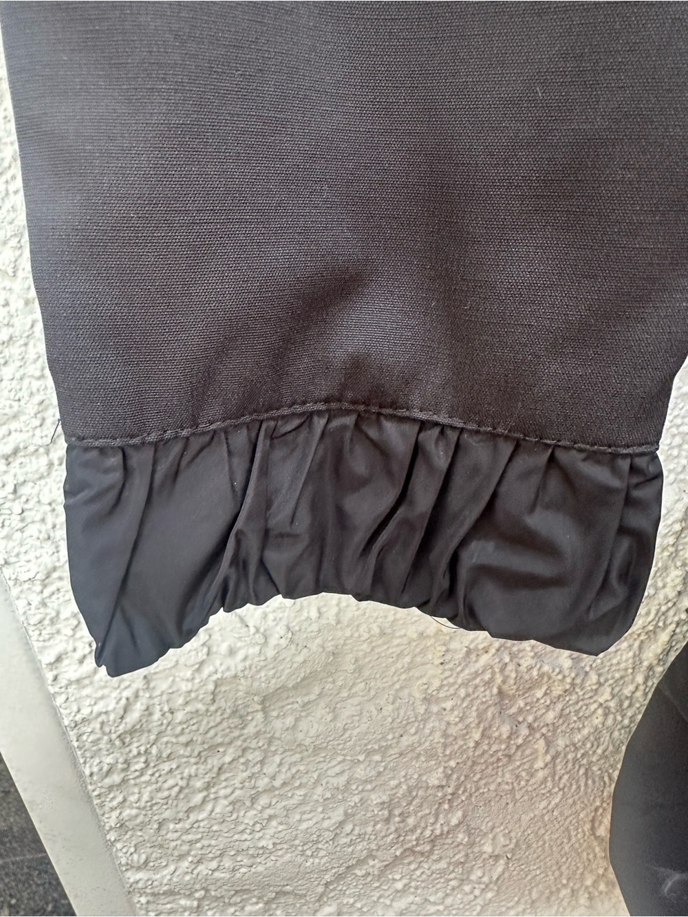 Ruffled Fit-and-Flare BEBE lined coat - Picture 3 of 4